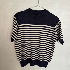 스트라이프 반팔 니트 새상품