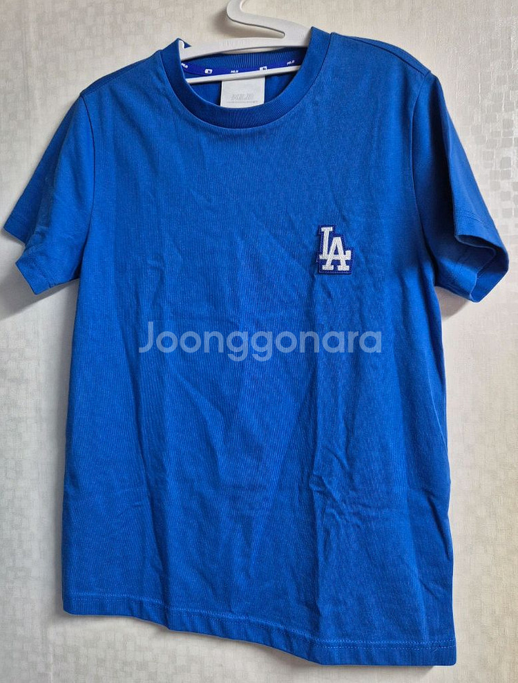 MLB LA 다저스 파란색 반팔티--0