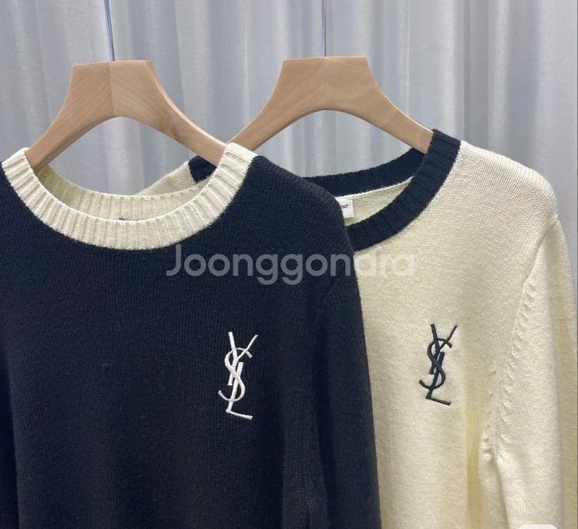 입생 배색 베이직 라운드 니트--7