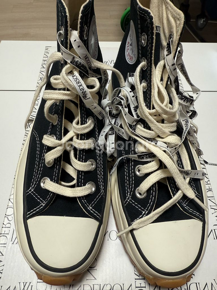 컨버스 jw앤더슨 런스타하이크 블랙 255(미착용)--0