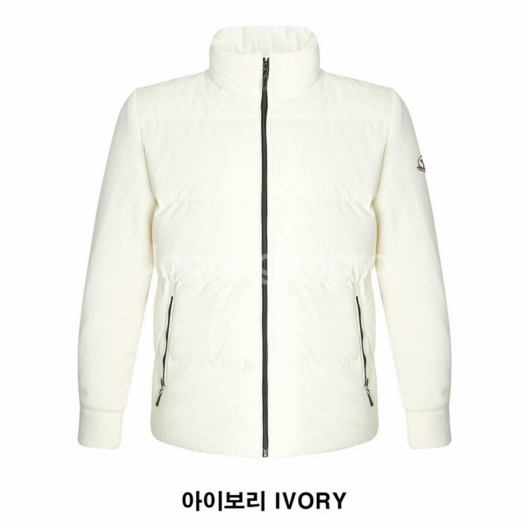 몽클레어 코듀로이 니트 슬리브 오리털 점퍼--1