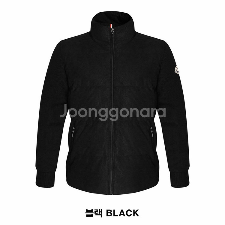 몽클레어 코듀로이 니트 슬리브 오리털 점퍼--3