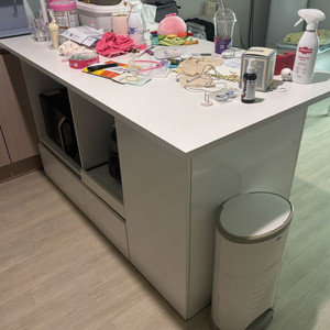 모노 아일랜드식탁 홈바 수납장 렌지대+밥통대