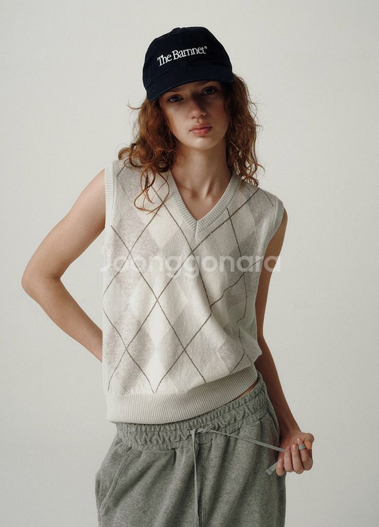 더바넷 로고 볼캡 네이비--3