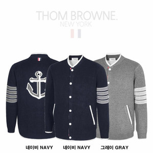 톰브라운 앵커 로고 니트 가디건