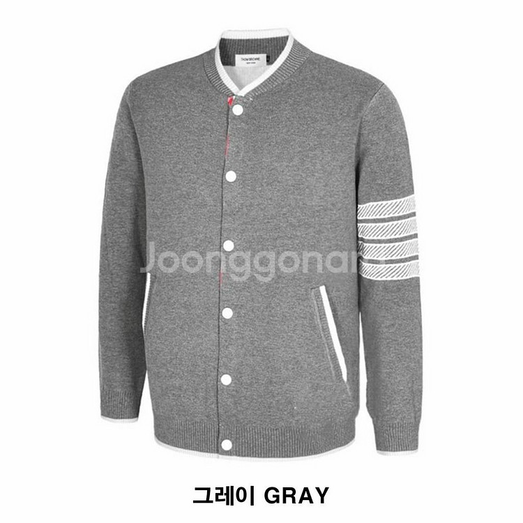 톰브라운 앵커 로고 니트 가디건--3