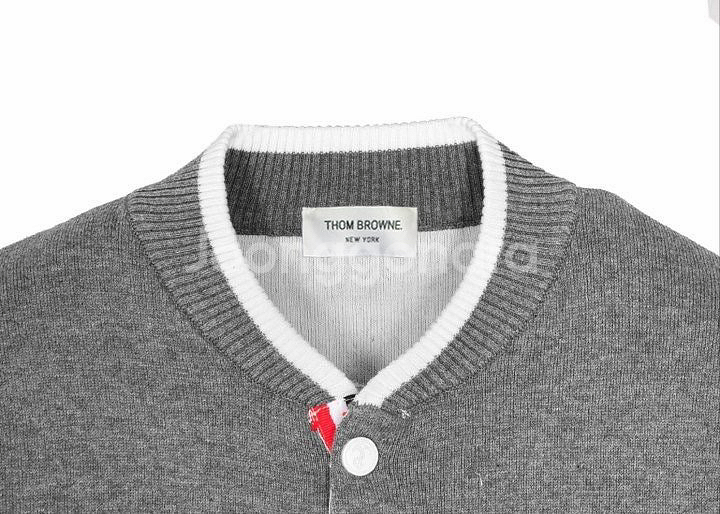 톰브라운 앵커 로고 니트 가디건--7