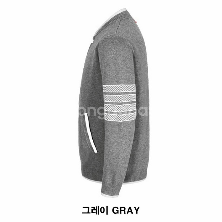 톰브라운 앵커 로고 니트 가디건--5