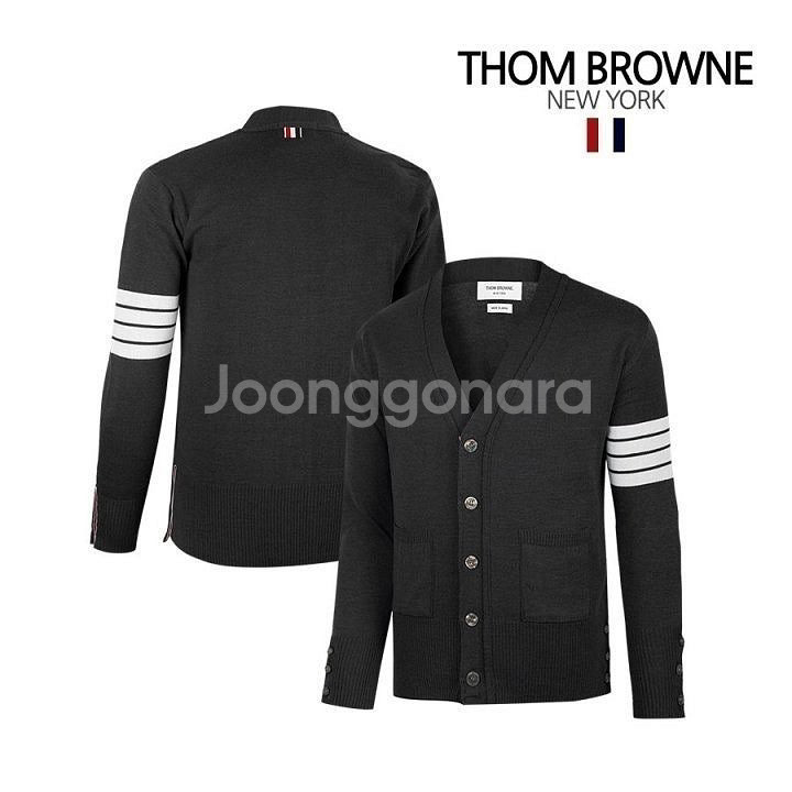 톰브라운 사선완장 베이직 가디건--6