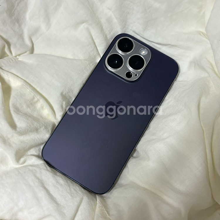 새상품급 아이폰14프로 128기가 배터리100% 딥퍼플--11