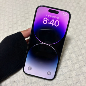 새상품급 아이폰14프로 128기가 배터리100% 딥퍼플