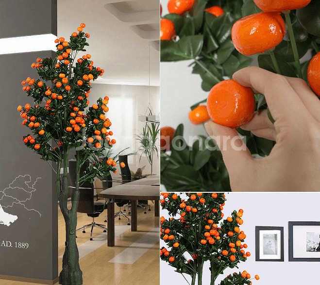 대형귤나무 조화 모형 귤나무 / 매대 행사 매장용--2