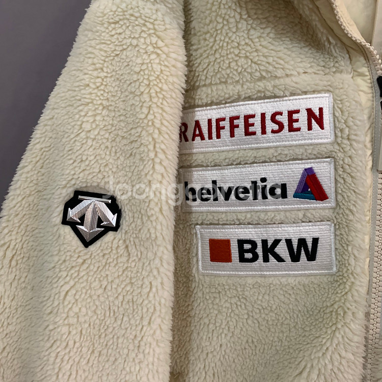 M 데상트 대장급 아우디 스위스 스키팀 슈퍼 플리스 후--4