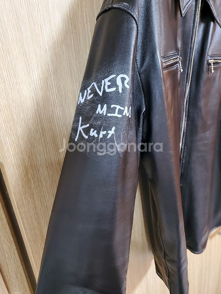 시스템옴므 블랙 램스킨 가죽 자켓--10