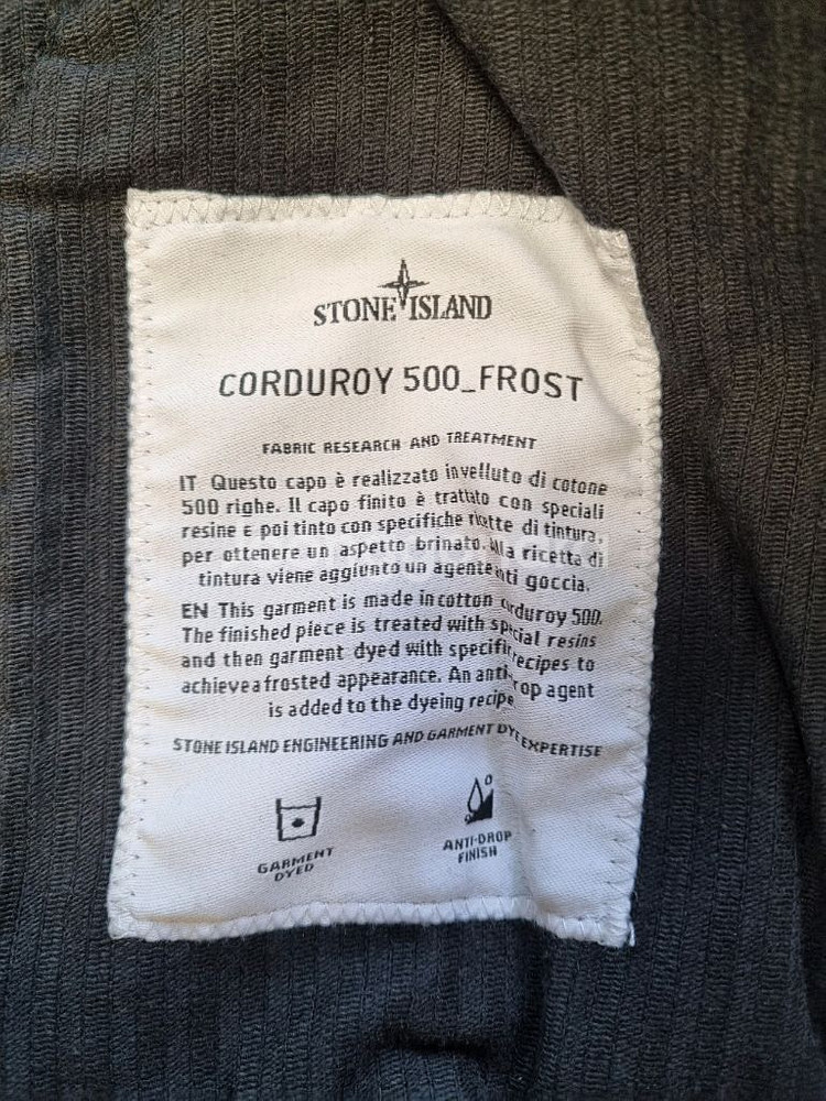 슈프림 x 스톤아일랜드 콜라보 코듀로이 자켓블랙--3