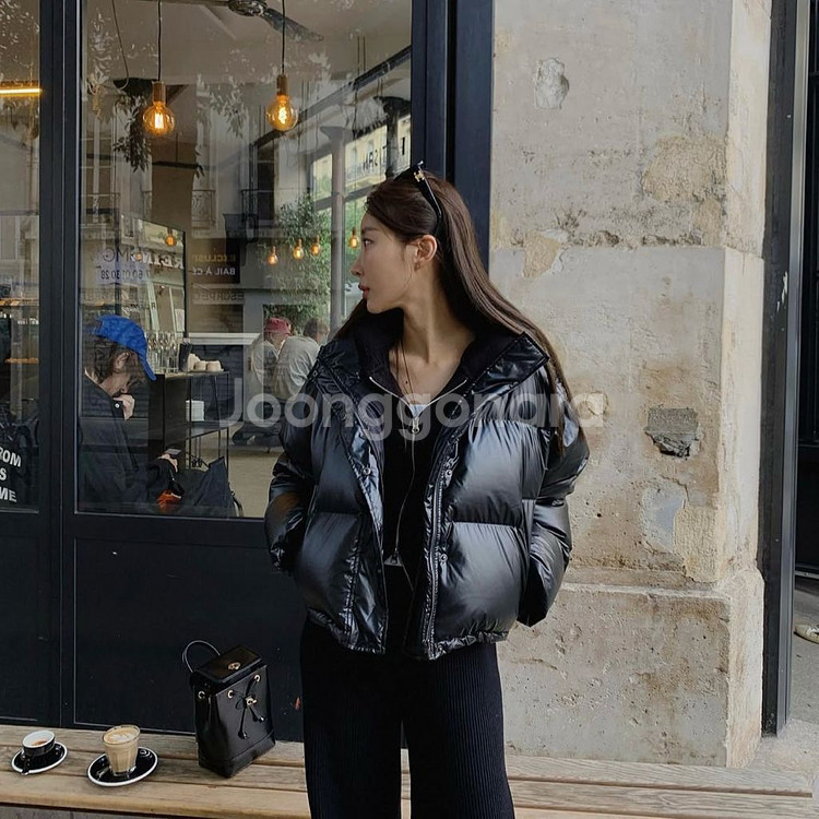 [새상품]브론 구스 패딩 블랙--5