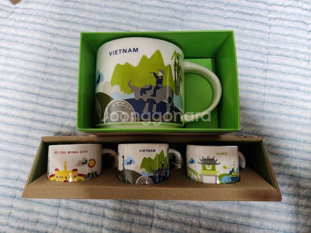 스타벅스 시티머그 유아히어(YAH) 그리스,베트남,인도--0