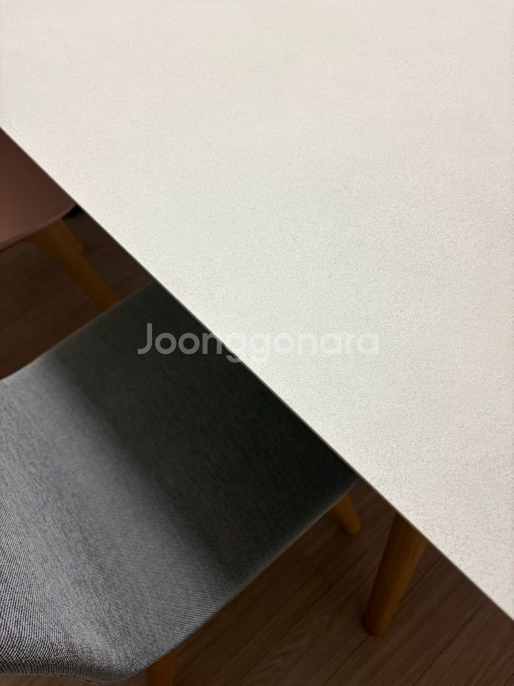 최고급 애쉬 원목 이태리 포세린 4인 식탁+의자--4