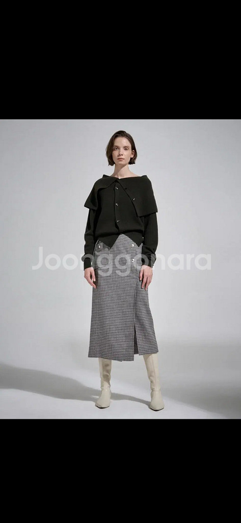 SYSTEM 시스템 울 스커트--0