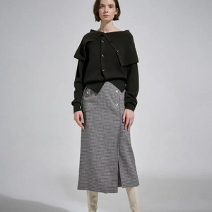 SYSTEM 시스템 울 스커트