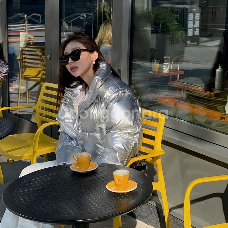 [새상품]브론 구스 패딩 실버--3