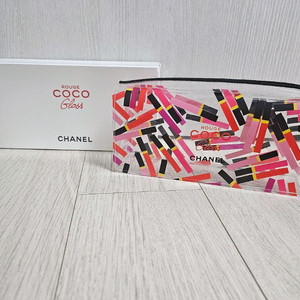 정품) 샤넬 투명 pvc 코코 파우치 (코스메틱)