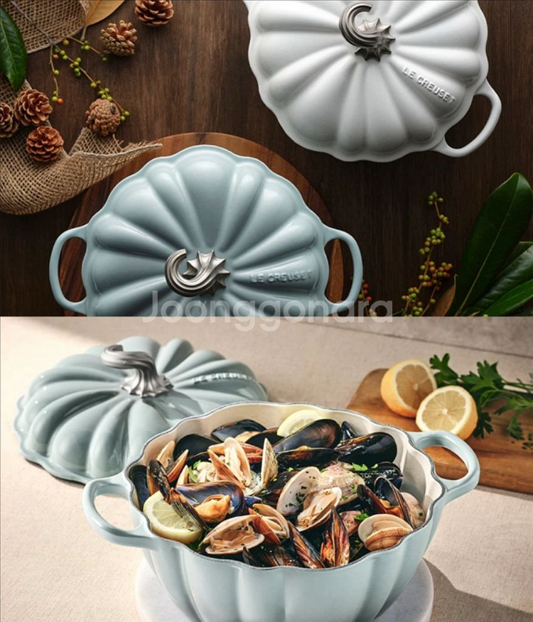 (새상품)르크루제 시그니처 호박 캐서롤--4