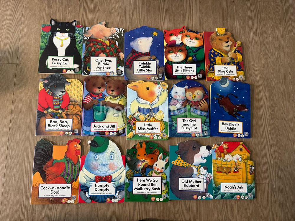 베이비 마더구스 유아 영어 그림책 전권 16권--0