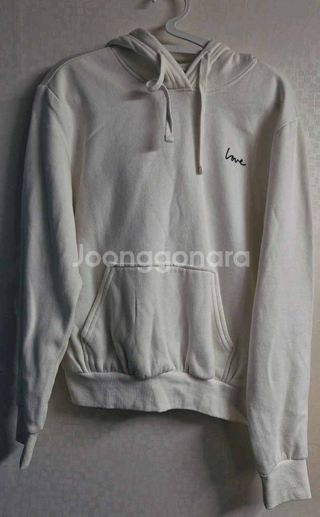 H&M Divided 흰색 후드티--0