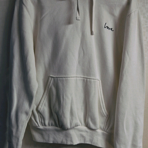 H&M Divided 흰색 후드티