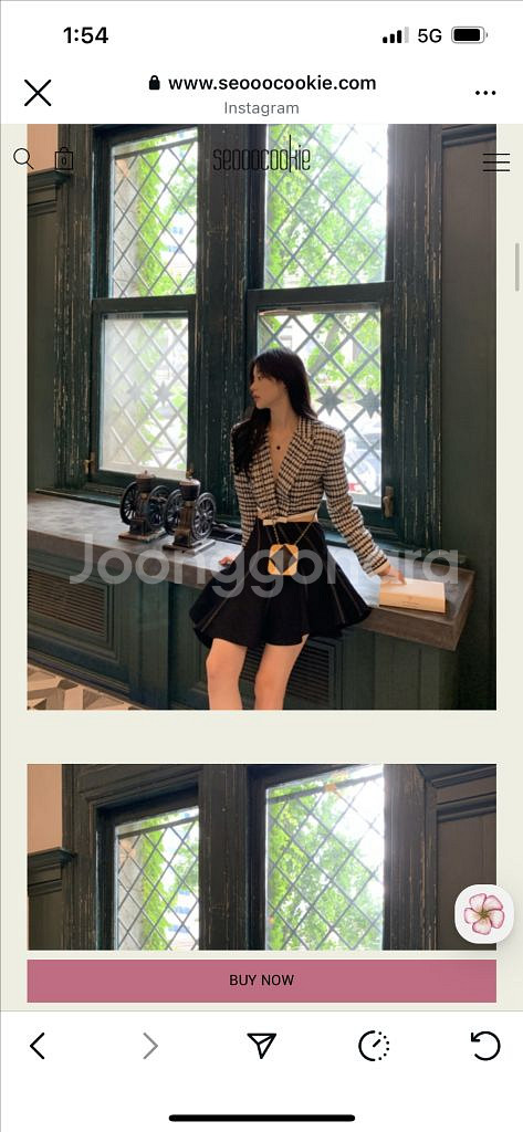 서쿠키 트위드 크롭 자켓 s--1