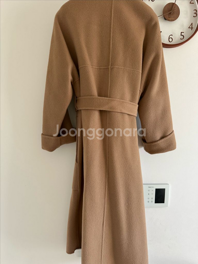 썸제이 카멜 롱코트팔아요--1