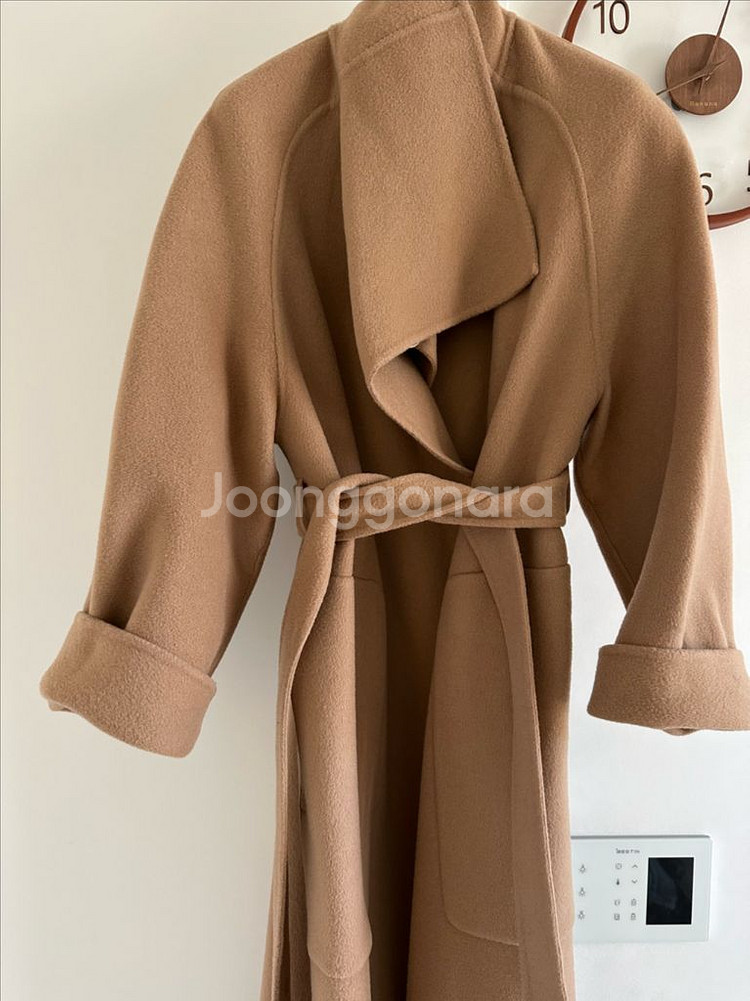 썸제이 카멜 롱코트팔아요--0