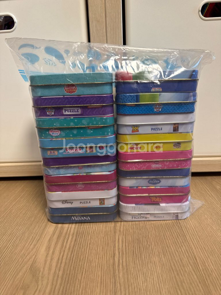 디즈니 퍼즐 16개 틴케이스 세트--1