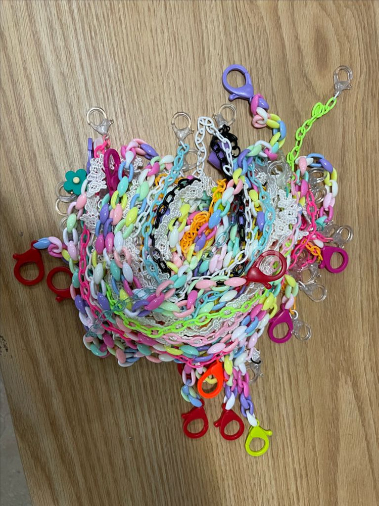 아크릴체인 플라스틱체인 마스크걸이재료--1