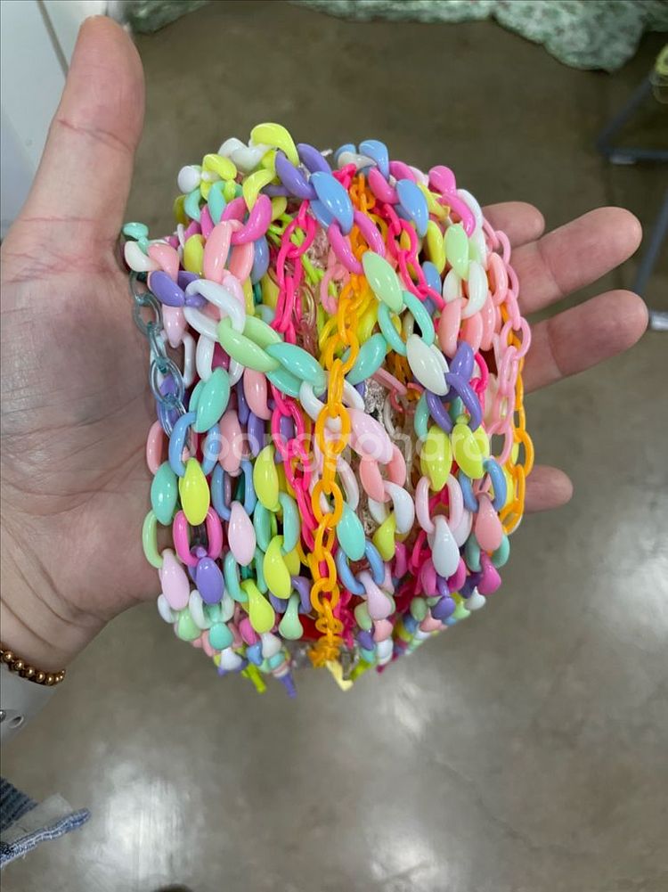 아크릴체인 플라스틱체인 마스크걸이재료--0