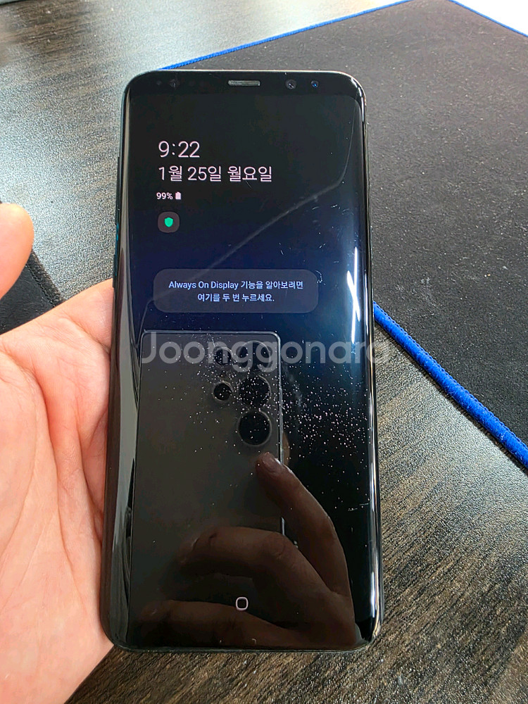 갤럭시S8플러스 64G 무잔상 상태굿 중고폰--5