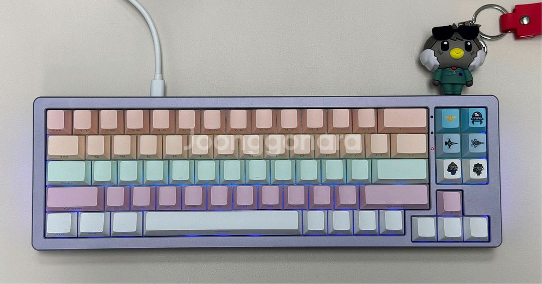 공군에어쇼 캐릭터 인형, 포인트 키캡 키링 (8종)--9