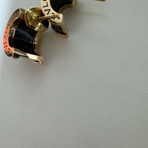 18K B 세라믹 귀걸이 로즈골드 옐로우골드