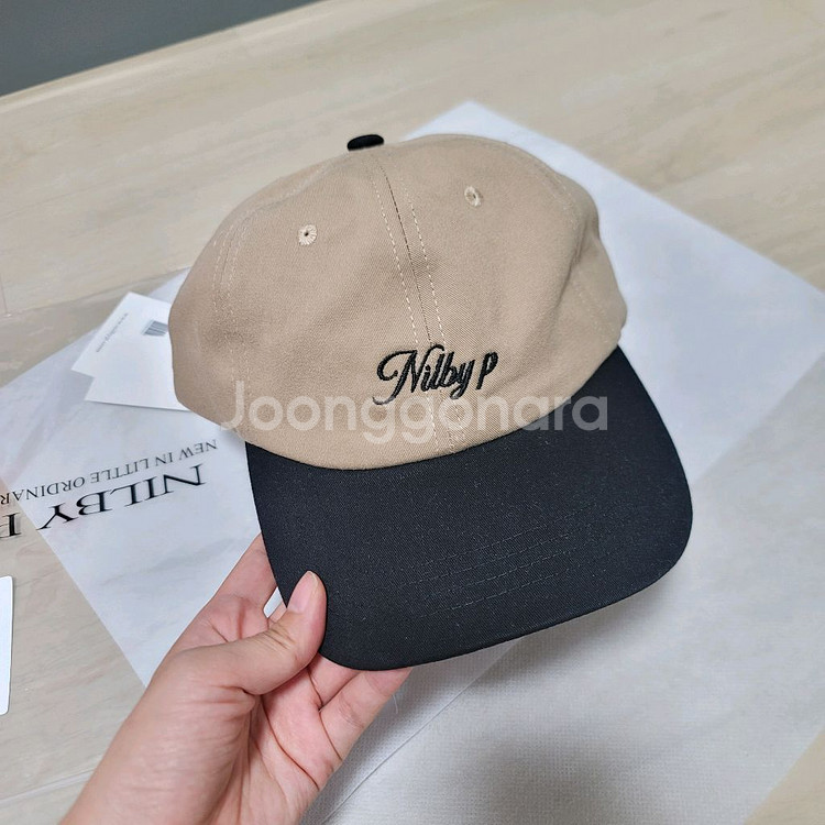 NILBY P logo ball cap 닐바이피 볼캡--1