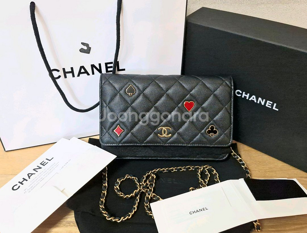 샤넬 클래식 캐비어 WOC 코코 카지노(시즌 하트) 내--0