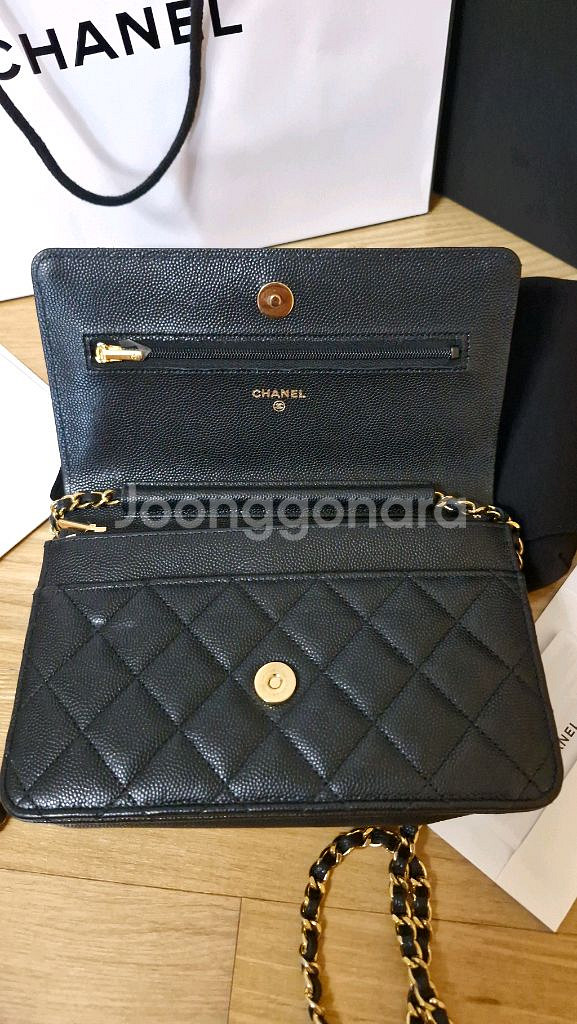 샤넬 클래식 캐비어 WOC 코코 카지노(시즌 하트) 내--3
