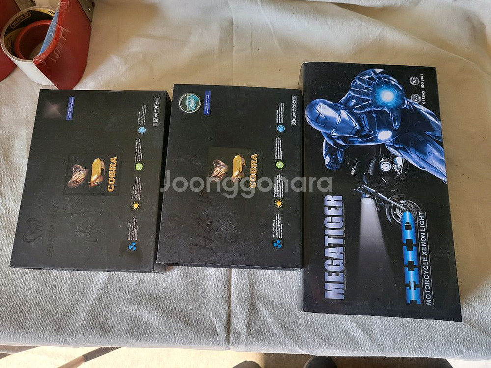 자동차 led하고 오토바이 전조등 새제품 일괄--0