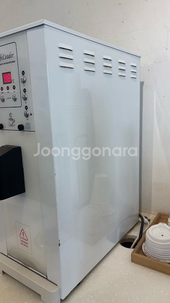 나이스5 자동 추출 버튼식 온수디스펜서 화이트--2