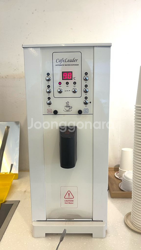 나이스5 자동 추출 버튼식 온수디스펜서 화이트--0