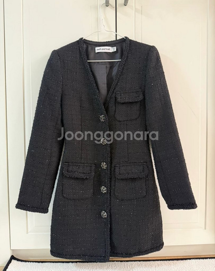 셀프포트레이트 트위드 원피스 xs--0