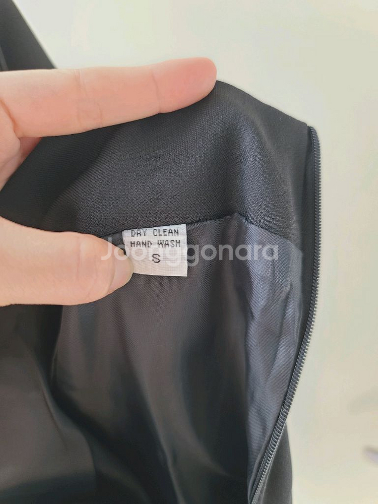 여성 플라워 디자인 블랙 스커트 검정 치마 S--5