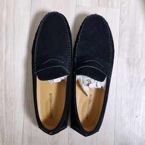 블랙 스웨이드 로퍼 260.새상품