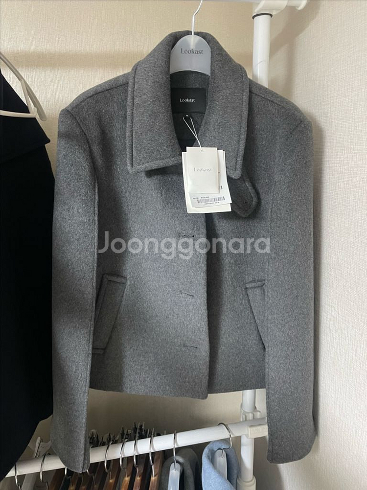 (새상품) 룩캐스트 카미 울 숏 자켓 핸드메이드 코트--2