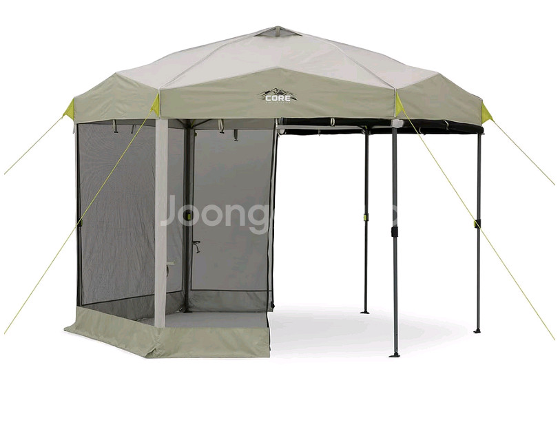 코어 원터치 스크린하우스 캠핑 쉘터 그늘막 천막 새상품--1